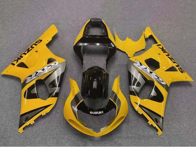 2001-2003 Suzuki GSXR 600 / GSXR 750 Motorcycle Fairing - Yellow Grey Glossy Black Canada