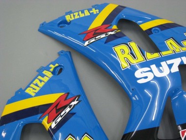 2001-2003 Suzuki GSXR 600 / GSXR 750 Motorcycle Fairings - Blue Yellow Black Motul Rizla Canada
