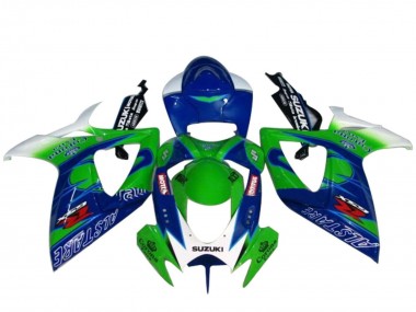 2004-2005 Suzuki GSXR 600 / GSXR 750 Motorcycle Fairings - White Blue Green Canada