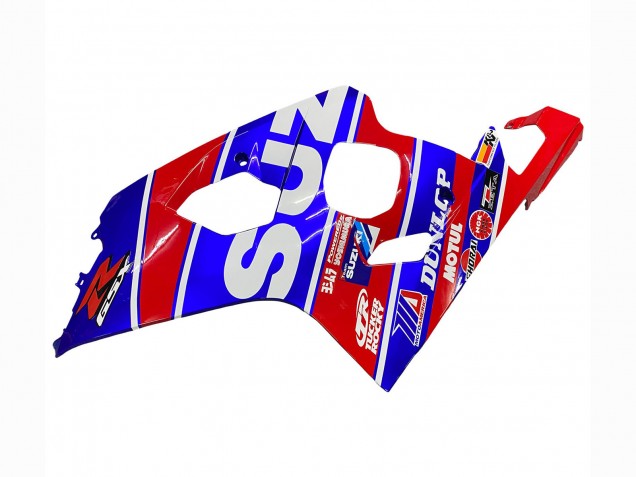 2004-2005 Suzuki GSXR 600 / GSXR 750 Motorcycle Fairings - Blue Red Black Motul Dunlop Canada
