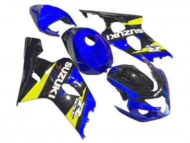 2004-2005 Suzuki GSXR 600 / GSXR 750 Motorcycle Fairings - Blue Yellow Black Canada