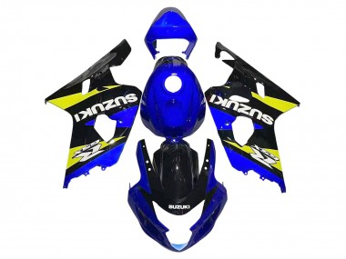 2004-2005 Suzuki GSXR 600 / GSXR 750 Motorcycle Fairings - Blue Yellow Black Canada