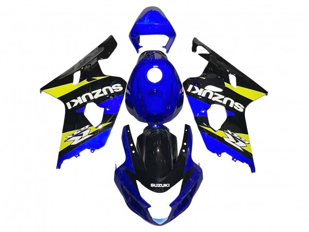 2004-2005 Suzuki GSXR 600 / GSXR 750 Motorcycle Fairings - Blue Yellow Black Canada