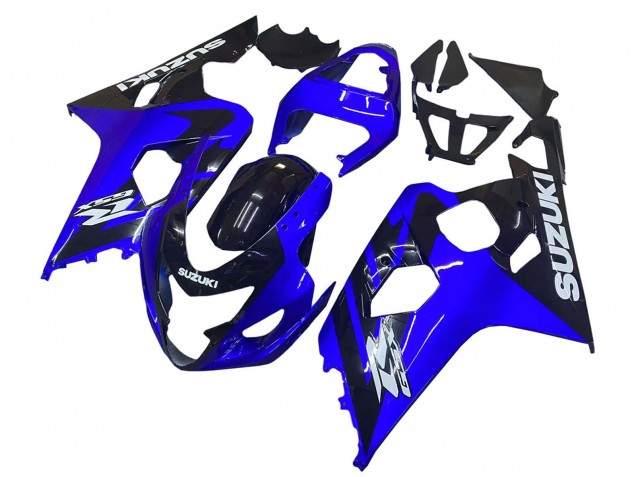 2004-2005 Suzuki GSXR 600 / GSXR 750 Motorcycle Fairings - Blue Black White Decal Canada