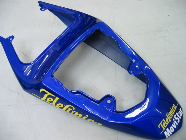 2004-2005 Suzuki GSXR 600 / GSXR 750 Motorcycle Fairings - Blue White Yellow Green Telefumica Motul MoviStar Canada
