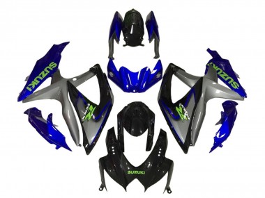 2008-2010 Suzuki GSXR 600 / GSXR 750 Motorcycle Fairings - Blue Grey Glossy Black Green Canada