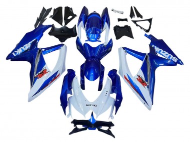 2008-2010 Suzuki GSXR 600 / GSXR 750 Motorcycle Fairing Kits - Blue White Red Canada