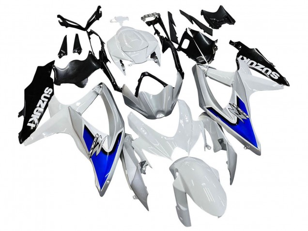 2008-2010 Suzuki GSXR 600 / GSXR 750 Motorcycle Fairings - White Silver Blue Black Canada
