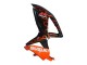 2008-2010 Suzuki GSXR 600 / GSXR 750 Motorcycle Fairings - Glossy Black Orange Flame Canada