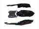 2008-2010 Suzuki GSXR 600 / GSXR 750 Motorcycle Fairings - Glossy Black Orange Flame Canada