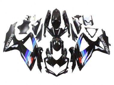 2008-2010 Suzuki GSXR 600 / GSXR 750 Motorcycle Fairings - Glossy Black Blue Canada