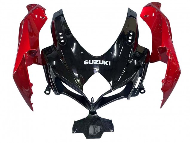 2008-2010 Suzuki GSXR 600 / GSXR 750 Motorcycle Fairings - Red Glossy Black Canada