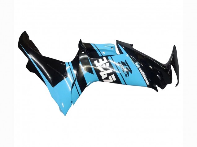 2011-2024 Suzuki GSXR 600 / GSXR 750 Motorcycle Fairings - Glossy Black Light Blue Canada