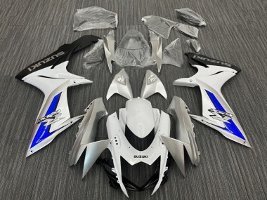 2011-2024 Suzuki GSXR 600 / GSXR 750 Motorcycle Fairings - White Silver Blue Black Canada