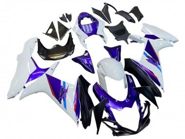 2011-2024 Suzuki GSXR 600 / GSXR 750 Motorcycle Fairings - Blue Purple White Canada