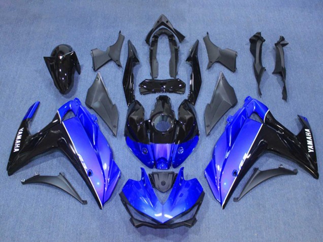 2015-2018 Yamaha YZF R3/R25 Motorcycle Fairing Kits - Blue Glossy Black Canada