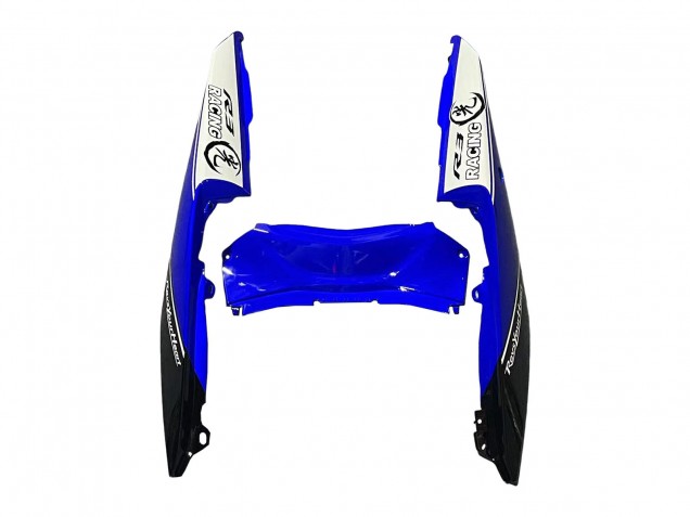 2015-2018 Yamaha YZF R3/R25 Motorcycle Fairings - White Blue Black Racing Canada