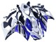 2015-2018 Yamaha YZF R3/R25 Motorcycle Fairings - White Blue Black Yamalube Canada