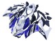 2015-2018 Yamaha YZF R3/R25 Motorcycle Fairings - White Blue Black Yamalube Canada
