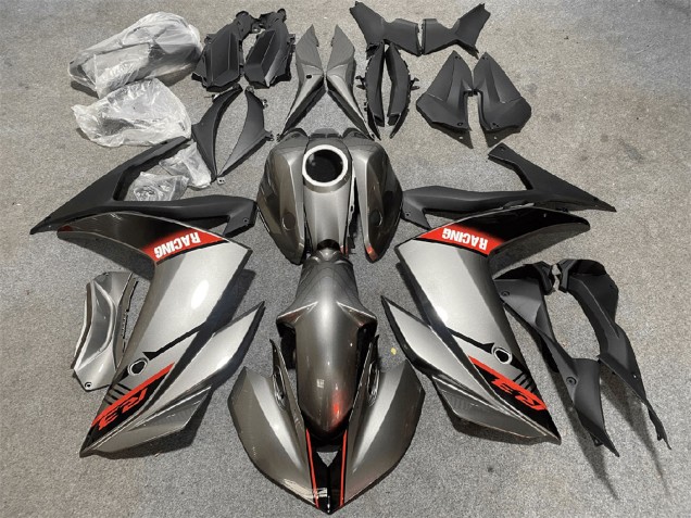 2015-2018 Yamaha YZF R3/R25 Motorcycle Fairings - Silver Red Black Racing Canada