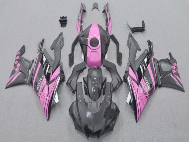 2015-2018 Yamaha YZF R3/R25 Motorcycle Fairings - Pink Glossy Black Canada