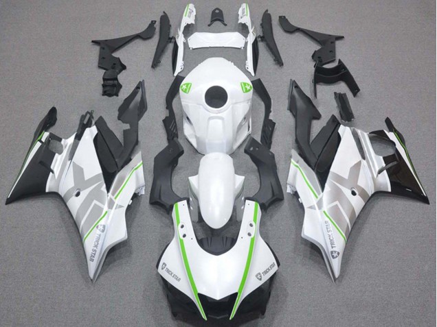 2019-2021 Yamaha YZF R3/R25 Motorcycle Fairings - White Green Silver Black Canada