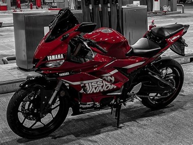 2019-2021 Yamaha YZF R3/R25 Motorcycle Fairings - Dark Red White Silver Black Valsir Canada