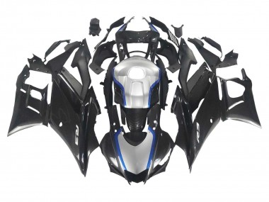 2022-2024 Yamaha YZF R3/R25 Motorcycle Fairings - Black Carbon Fiber Style Silver Blue Canada