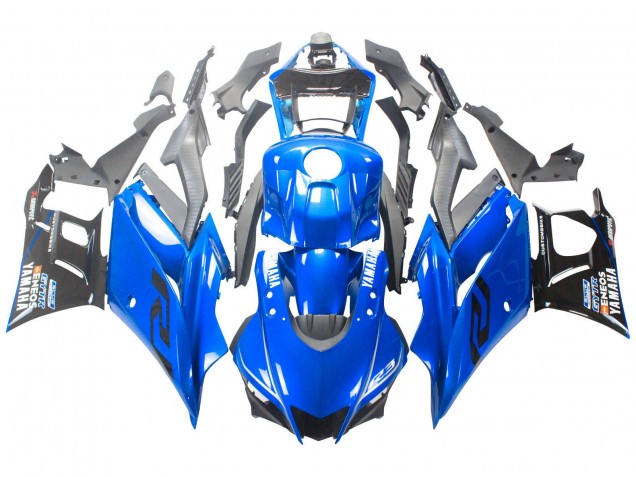 2022-2024 Yamaha YZF R3/R25 Motorcycle Fairings - Blue Black ENEOS Canada