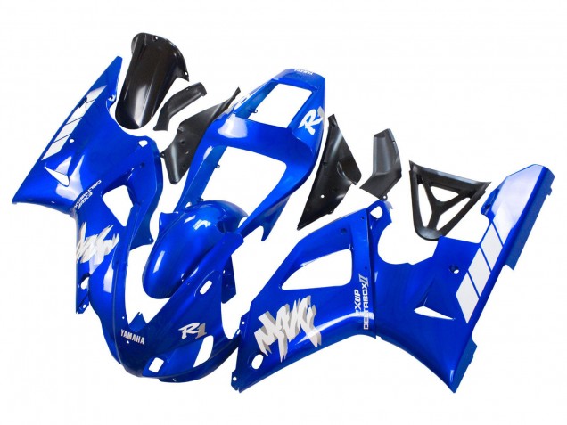 1998-1999 Yamaha YZF 1000 R1 Motorcycle Fairings - Blue White Canada