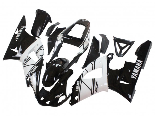 2000-2001 Yamaha YZF 1000 R1 Motorcycle Fairings - White Black Canada
