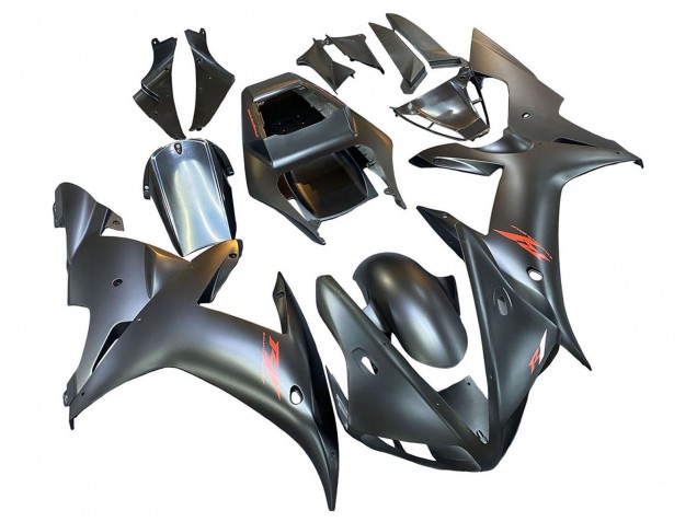 2002-2003 Yamaha YZF 1000 R1 Motorcycle Fairings - Matte Black Red Canada