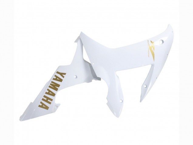 2002-2003 Yamaha YZF 1000 R1 Motorcycle Fairings - White Gold Decals Canada