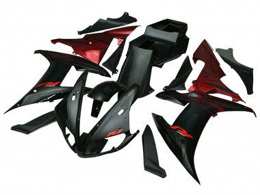 2002-2003 Yamaha YZF 1000 R1 Motorcycle Fairings - Red Black Flame Canada