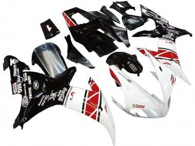 2002-2003 Yamaha YZF 1000 R1 Motorcycle Fairings - White Red Black Castrol Canada
