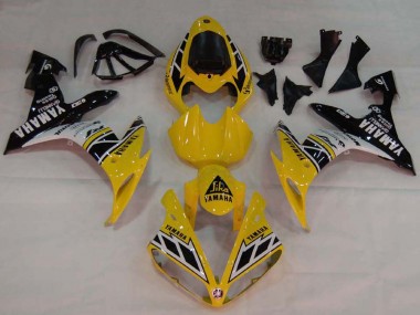 2004-2006 Yamaha YZF 1000 R1 Motorcycle Fairings - Yellow White Glossy Black Canada