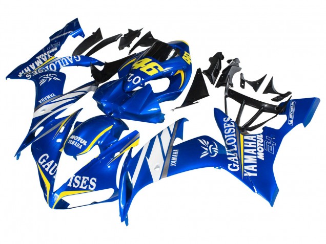 2004-2006 Yamaha YZF 1000 R1 Motorcycle Fairings - Blue White Yellow Motul Gauloises 46 Canada