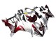 2004-2006 Yamaha YZF 1000 R1 Motorcycle Fairings - Silver Red Fortuna Motul Canada