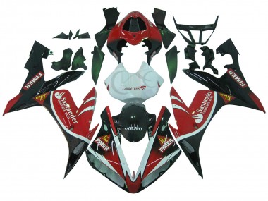 2004-2006 Yamaha YZF 1000 R1 Motorcycle Fairings - Red White Black Green Volvo Jika Fimer Santander Canada