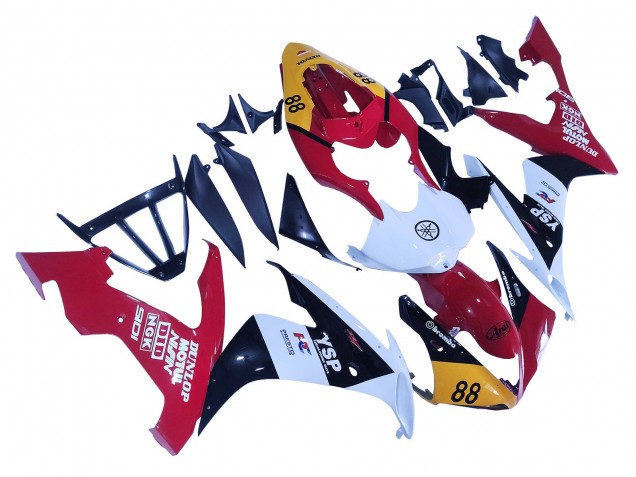 2004-2006 Yamaha YZF 1000 R1 Motorcycle Fairings - Yellow Red White Black YSP 88 Canada