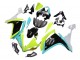 2007-2008 Yamaha YZF 1000 R1 Motorcycle Fairings - Light Blue Lime Green Black Canada