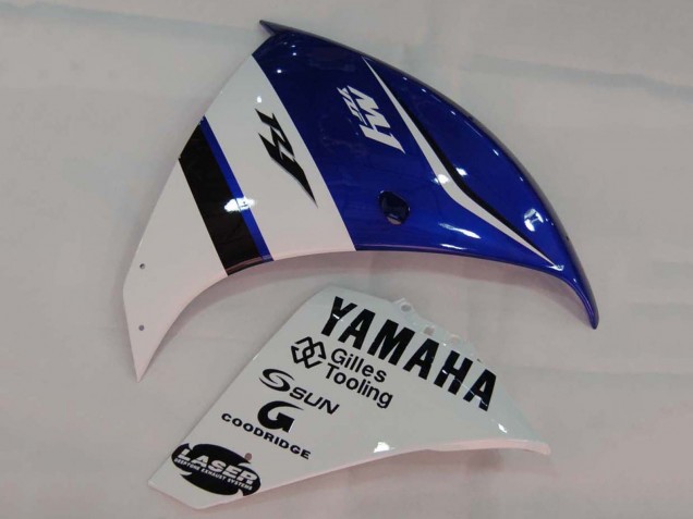 2009-2011 Yamaha YZF 1000 R1 Motorcycle Fairings - White Blue Black M1 Canada