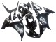 2009-2011 Yamaha YZF 1000 R1 Motorcycle Fairings - Glossy Black White Decal Canada
