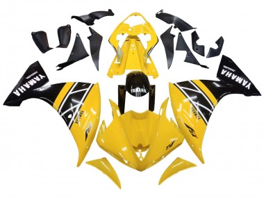 2009-2011 Yamaha YZF 1000 R1 Motorcycle Fairing Kits - Yellow White Black Stripe Canada