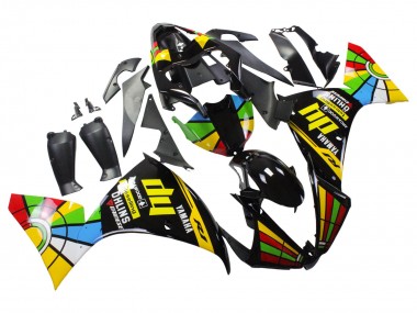 2012-2014 Yamaha YZF 1000 R1 Motorcycle Fairings - Glossy Black Yellow Green Blue Red Color Wheel Canada