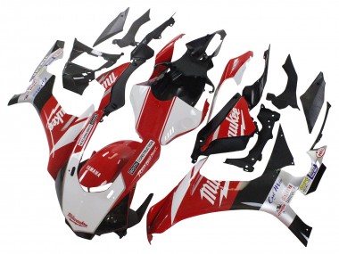 2015-2019 Yamaha YZF 1000 R1 Motorcycle Fairing - White Red Black Milwaukee Canada