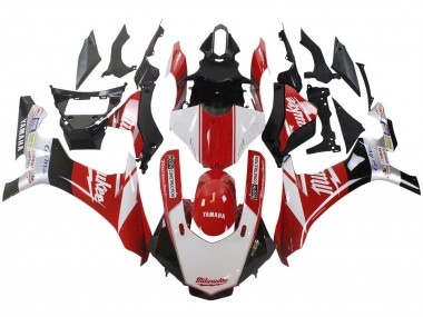 2015-2019 Yamaha YZF 1000 R1 Motorcycle Fairing - White Red Black Milwaukee Canada