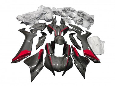 2020-2025 Yamaha YZF 1000 R1 Motorcycle Fairings - Black Carbon Fiber Red Canada