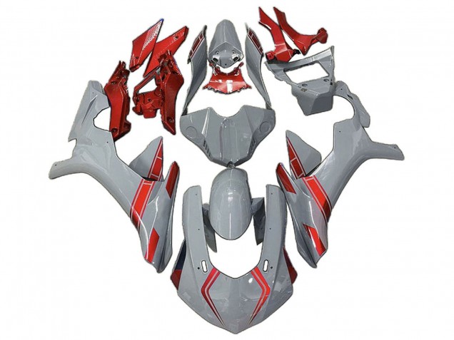2020-2025 Yamaha YZF 1000 R1 Motorcycle Fairings - Nardo Grey Red Canada