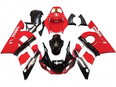 1998-2002 Yamaha YZF 600 R6 Motorcycle Fairing - Red White Glossy Black Canada